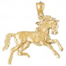 14K GOLD ANIMAL CHARM - #HORSE #1781