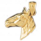 14K GOLD ANIMAL CHARM - #HORSE #1777