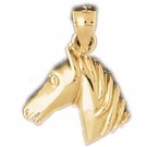 14K GOLD ANIMAL CHARM - #HORSE #1776