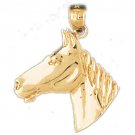 14K GOLD ANIMAL CHARM - #HORSE #1775