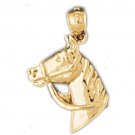 14K GOLD ANIMAL CHARM - #HORSE #1774
