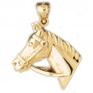 14K GOLD ANIMAL CHARM - #HORSE #1773