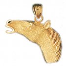 14K GOLD ANIMAL CHARM - #HORSE #1770