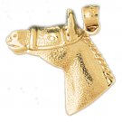 14K GOLD ANIMAL CHARM - #HORSE #1767
