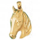 14K GOLD ANIMAL CHARM - #HORSE #1764