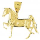 14K GOLD ANIMAL CHARM - #HORSE #1743