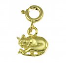 14K GOLD ANIMAL CHARM - CAT #1943