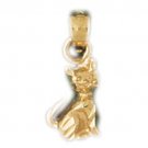 14K GOLD ANIMAL CHARM - CAT #1931