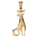 14K GOLD ANIMAL CHARM - CAT #1916