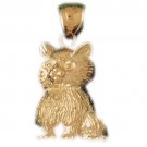 14K GOLD ANIMAL CHARM - CAT #1913