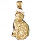 14K GOLD ANIMAL CHARM - CAT #1911