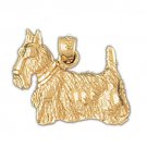 14K GOLD ANIMAL CHARM - BULLDOG #2194