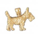 14K GOLD ANIMAL CHARM - BULLDOG #2193
