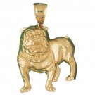14K GOLD ANIMAL CHARM - BULLDOG #2191