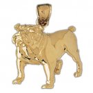 14K GOLD ANIMAL CHARM - BULLDOG #2188