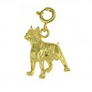 14K GOLD ANIMAL CHARM  / PENDANT - GREY HOUND #2158