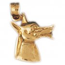 14K GOLD ANIMAL CHARM PENDANT - BELGIAN SHEPARD #2143