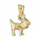 14K GOLD ANIMAL CHARM - DOG #2125