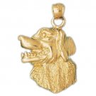 14K GOLD ANIMAL CHARM - DOG #2114