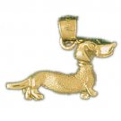 14K GOLD CHARM / PENDENT - DOG #2069