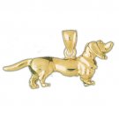 14K GOLD CHARM / PENDENT - DOG #2068