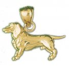 14K GOLD CHARM / PENDENT - DOG #2067