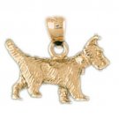 14K GOLD ANIMAL CHARM - DOG #2014