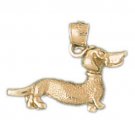 14K GOLD ANIMAL CHARM - DOG #2011