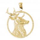 14K GOLD ANIMAL CHARM - ELK #2248
