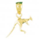 14K GOLD ANIMAL CHARM - KANGAROO #2610