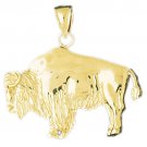 14K GOLD ANIMAL CHARM - BISON #2590