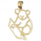 14K GOLD ANIMAL CHARM - KOALA #2524