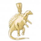 14K GOLD ANIMAL CHARM - DINOSAUR #2275