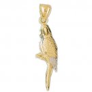 14K TWO TONE GOLD CHARM - PARROT #2295 14K TWO TONE GOLD CHARM - PARROT #2295