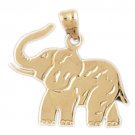 14K GOLD ANIMAL CHARM - ELEPHANT #2369