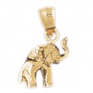 14K GOLD ANIMAL CHARM - ELEPHANT #2363