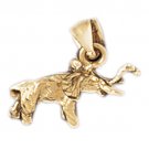 14K GOLD ANIMAL CHARM - ELEPHANT #2363