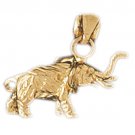 14K GOLD ANIMAL CHARM - ELEPHANT #2360