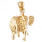 14K GOLD ANIMAL CHARM - ELEPHANT #2351