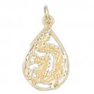 14K GOLD CHARM - CHINESE DRAGON #2400