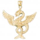 14K GOLD CHARM - CHINESE DRAGON #2391