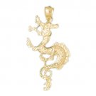 14K GOLD CHARM - CHINESE DRAGON #2390