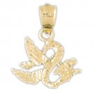 14K GOLD CHARM - CHINESE DRAGON #2386