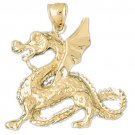 14K GOLD CHARM - CHINESE DRAGON #2376