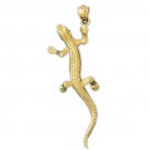 14K GOLD CHARM - LIZARD #2424