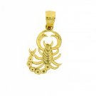 14K GOLD CHARM - SCORPION #1056