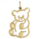 14K GOLD CHARM - TEDDY BEAR #2528
