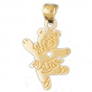 14K GOLD CHARM - TEDDY BEAR #2517