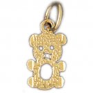 14K GOLD CHARM - TEDDY BEAR #2501