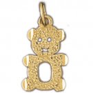 14K GOLD CHARM - TEDDY BEAR #2500
